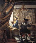 VERMEER VAN DELFT, Jan, The Artist in his studio